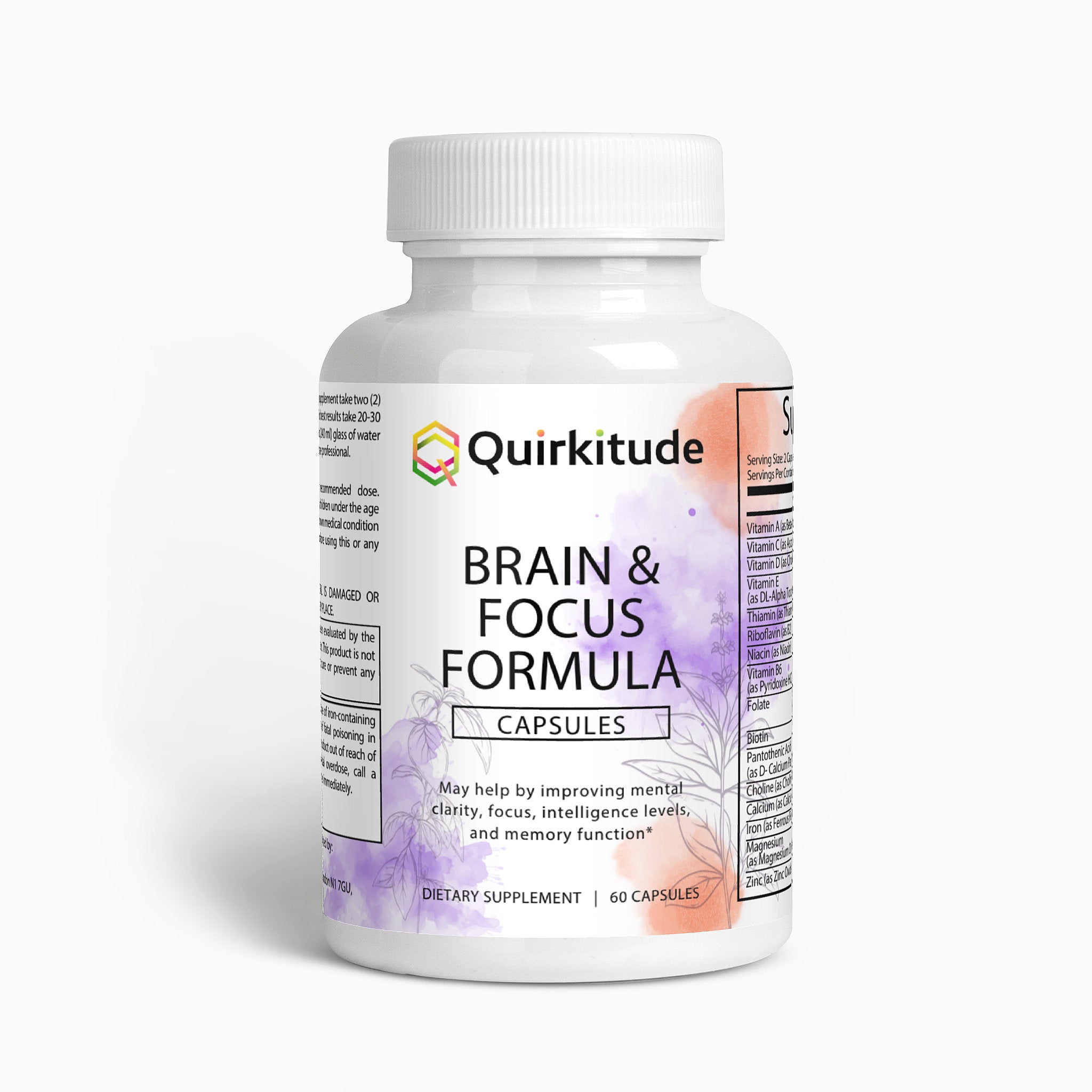 Supplements for Neurodivergent Adults Focus | Quirkitudes