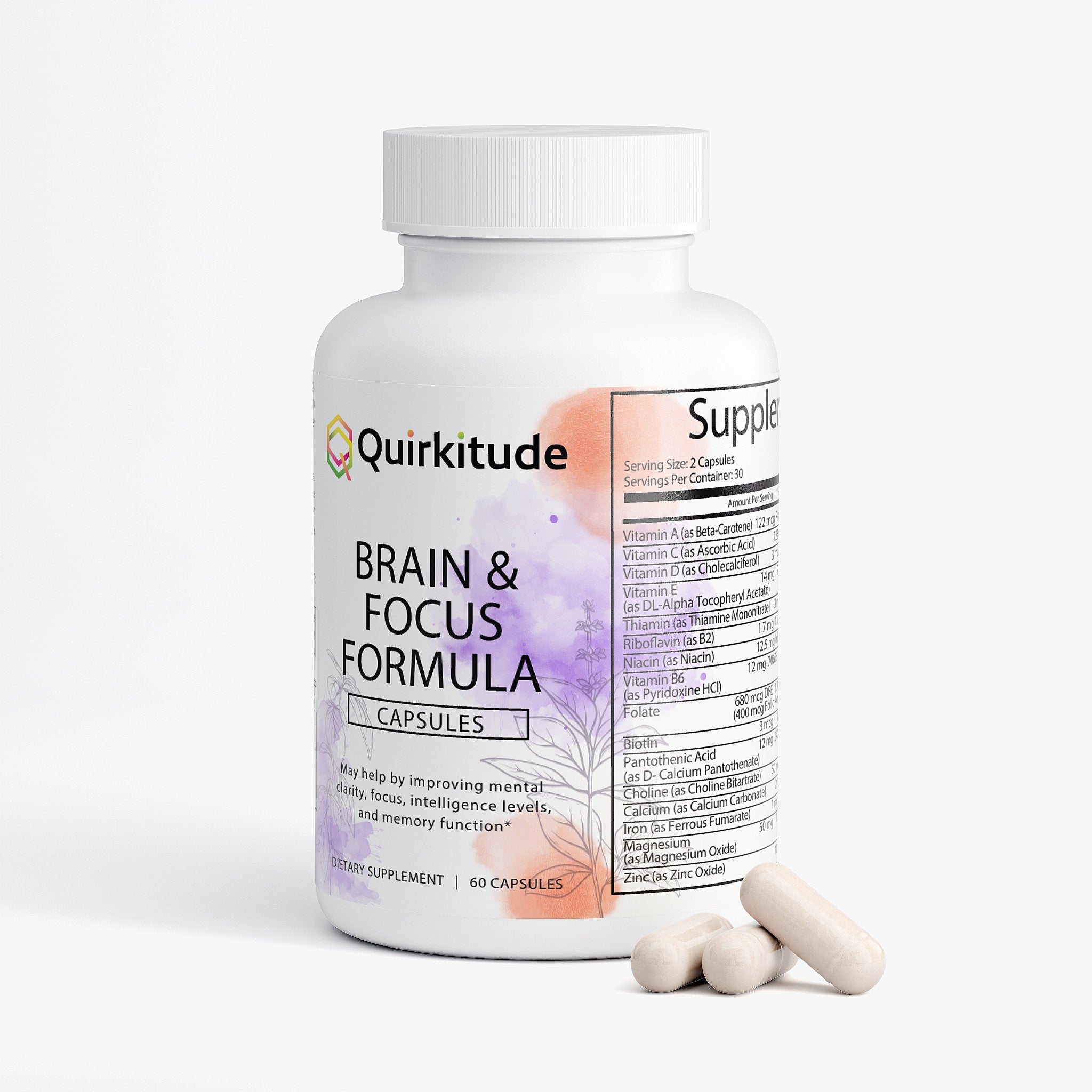 Supplements for Neurodivergent Adults Focus | Quirkitudes