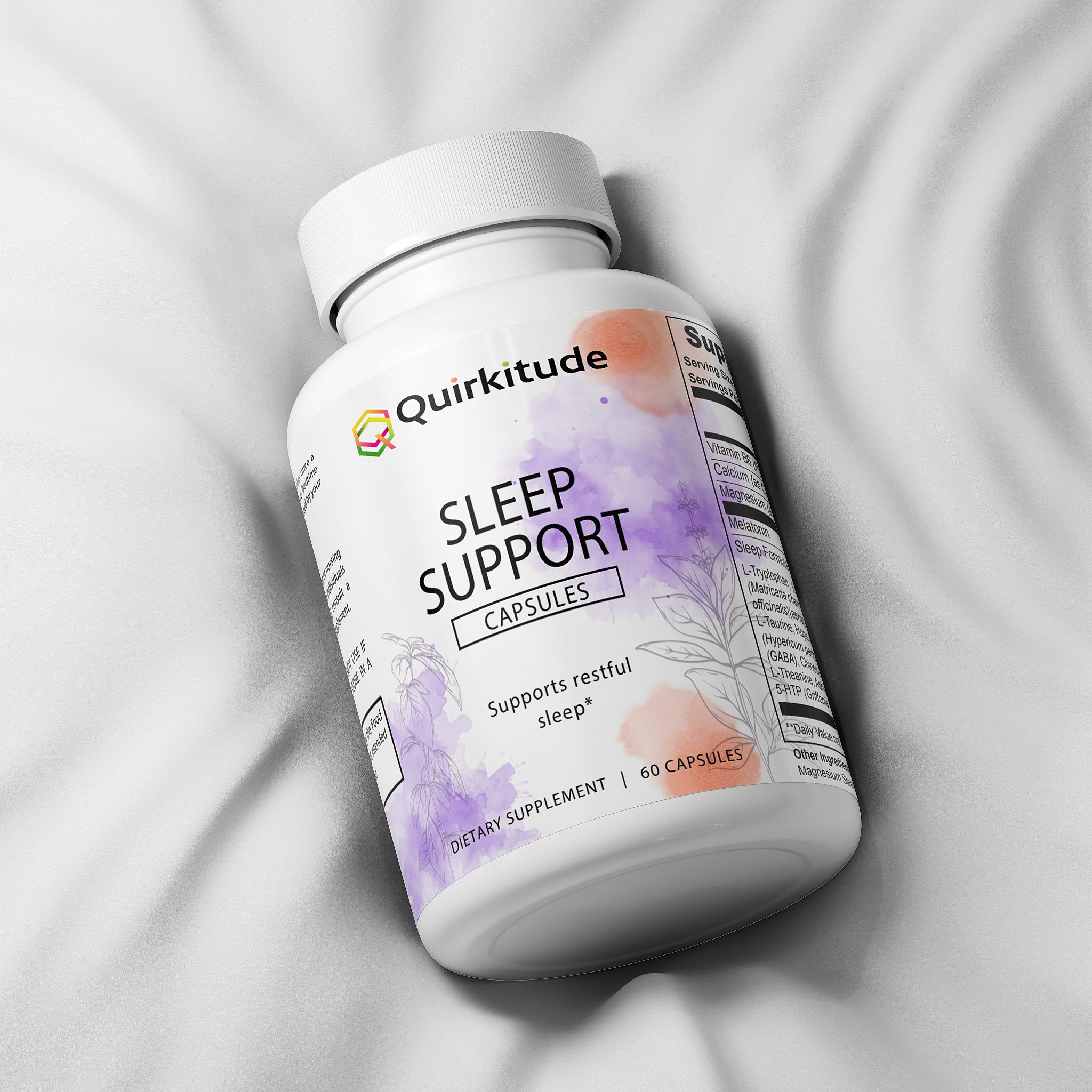 Natural Sleep Aid for ADHD Support Capsules | Quirkitudes