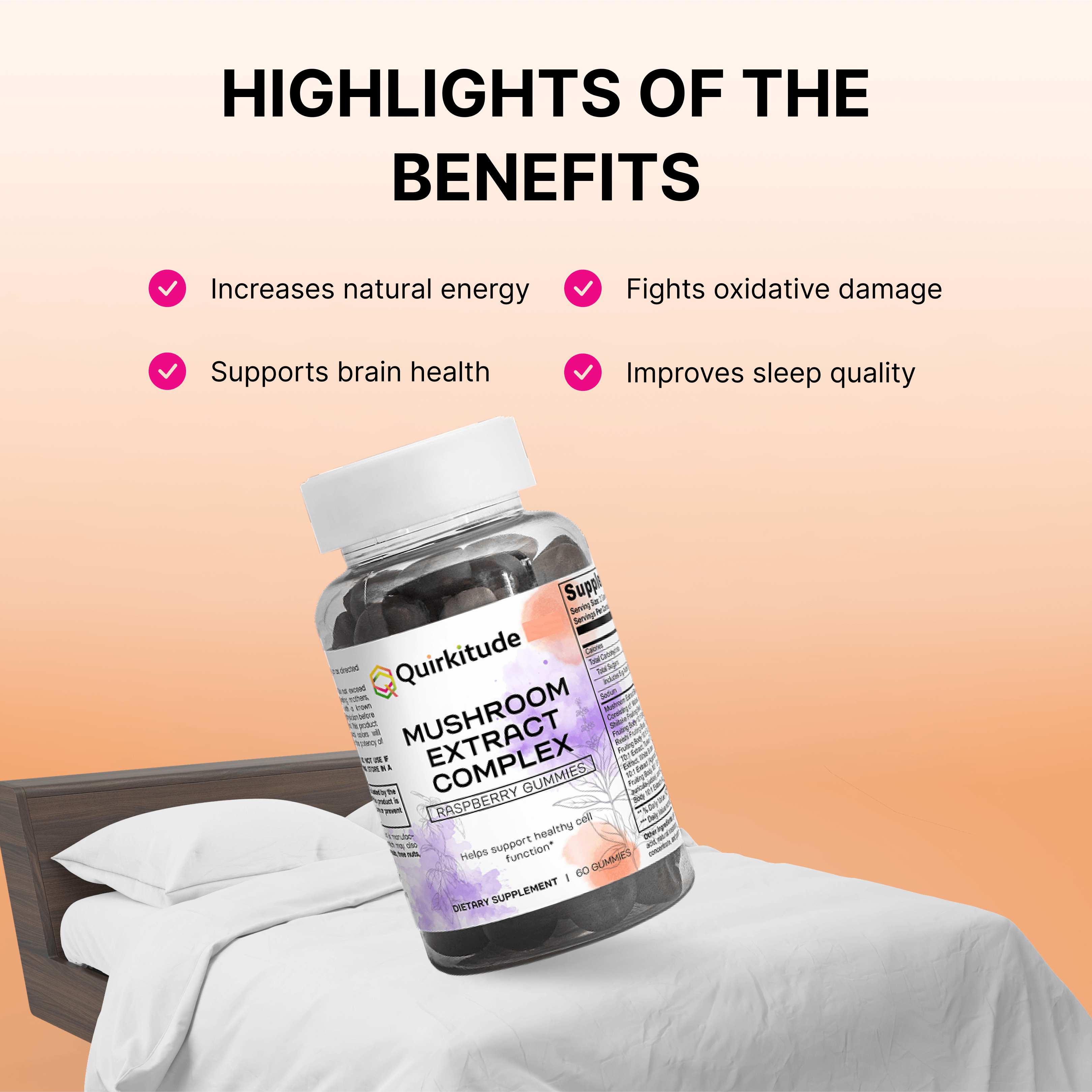 Adaptogens for Focus Gummies Supplement | Quirkitudes