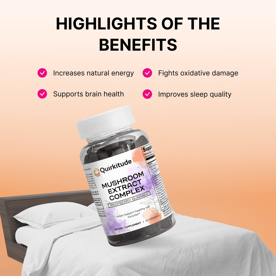Adaptogens for Focus Gummies Supplement | Quirkitudes