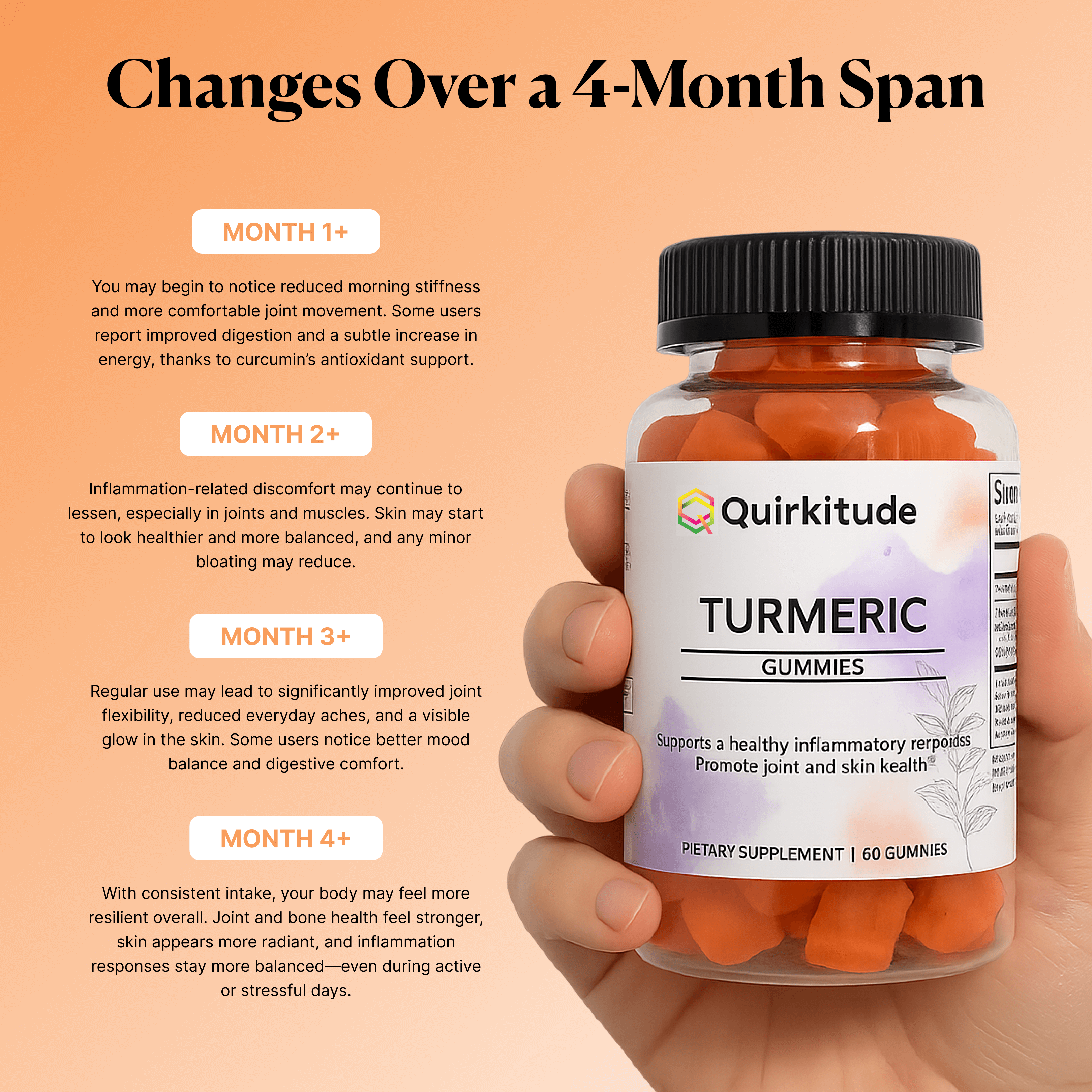 Turmeric for Inflammation Support Gummies | Quirkitudes