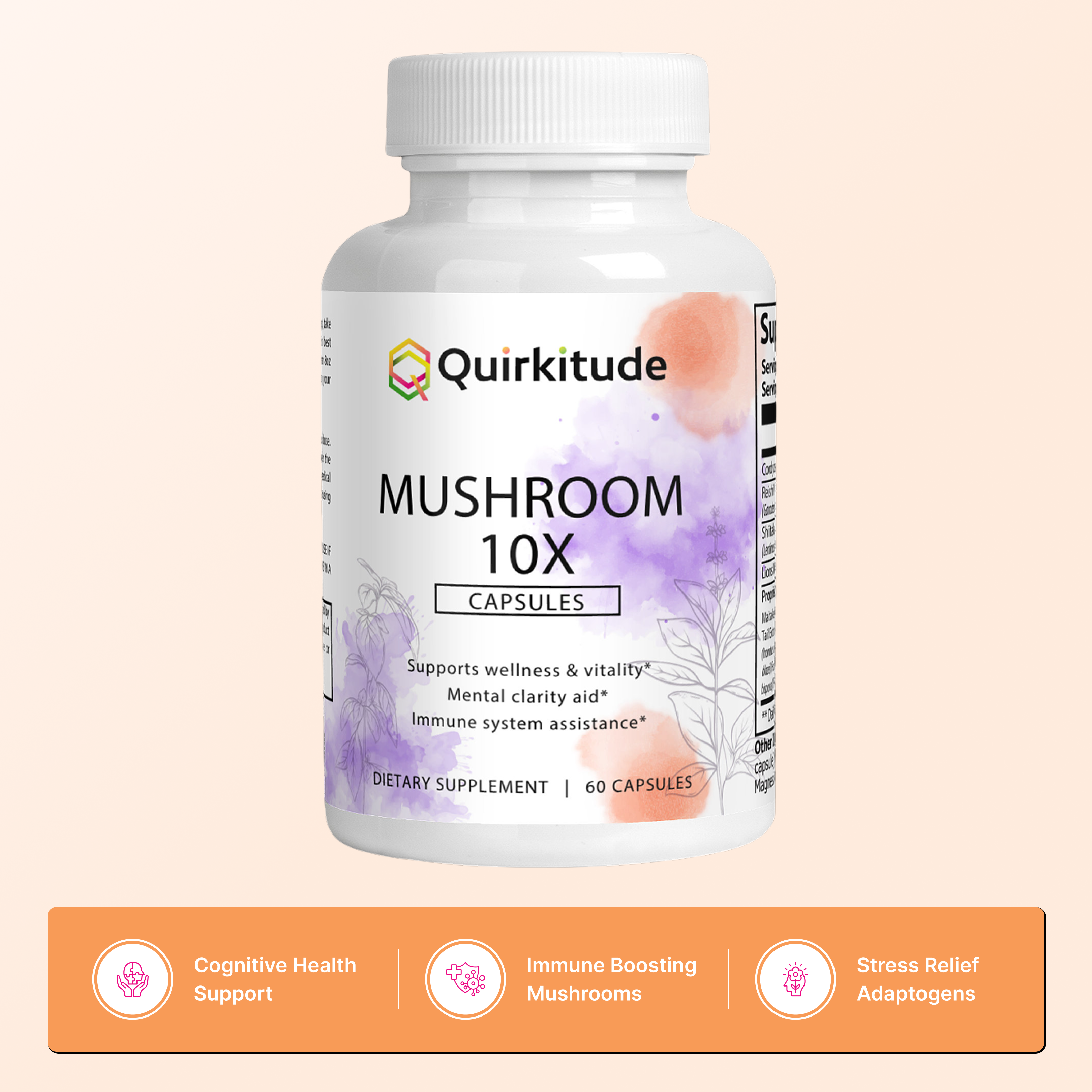 Gut-Brain Axis Supplements with Mushrooms | Quirkitudes
