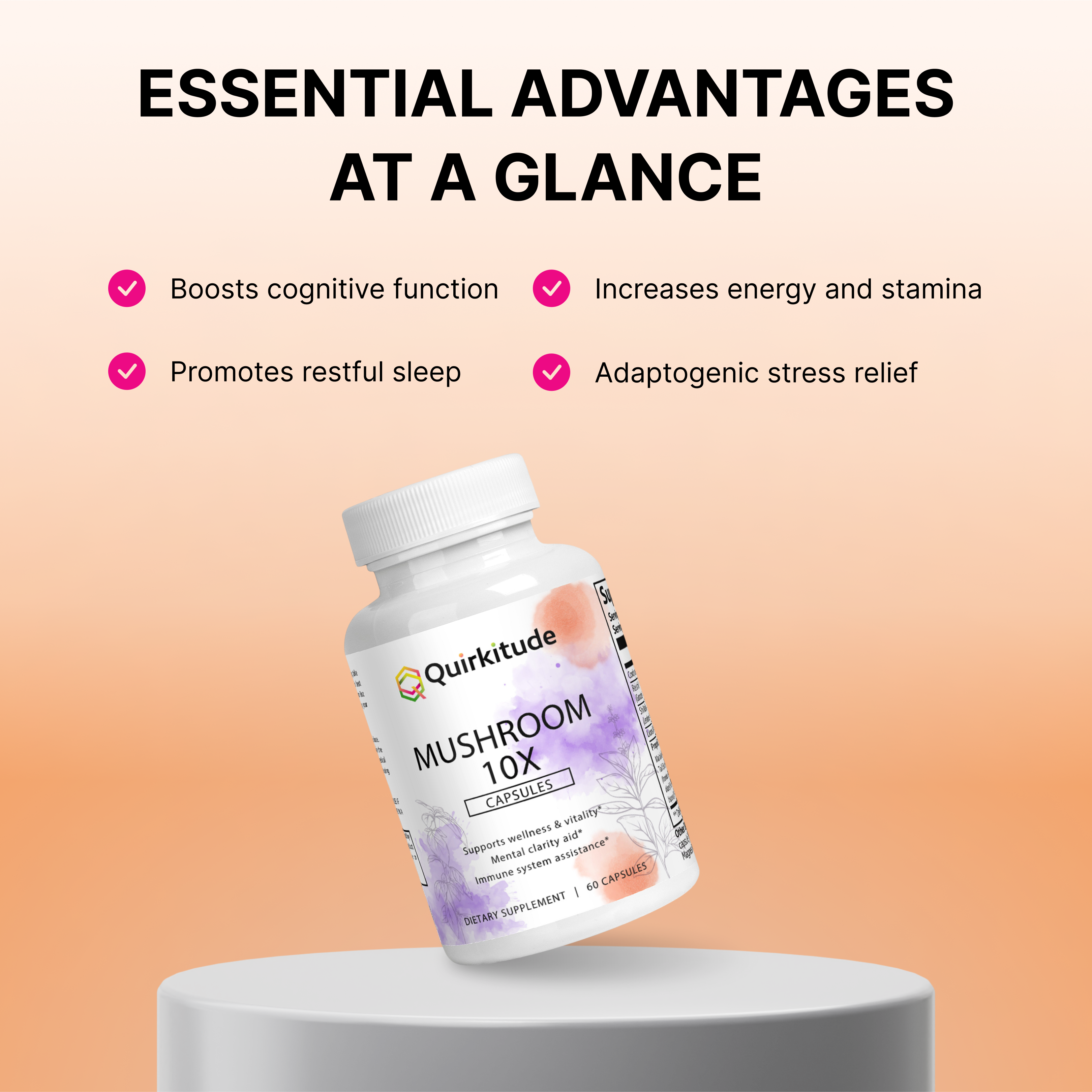 Gut-Brain Axis Supplements with Mushrooms | Quirkitudes