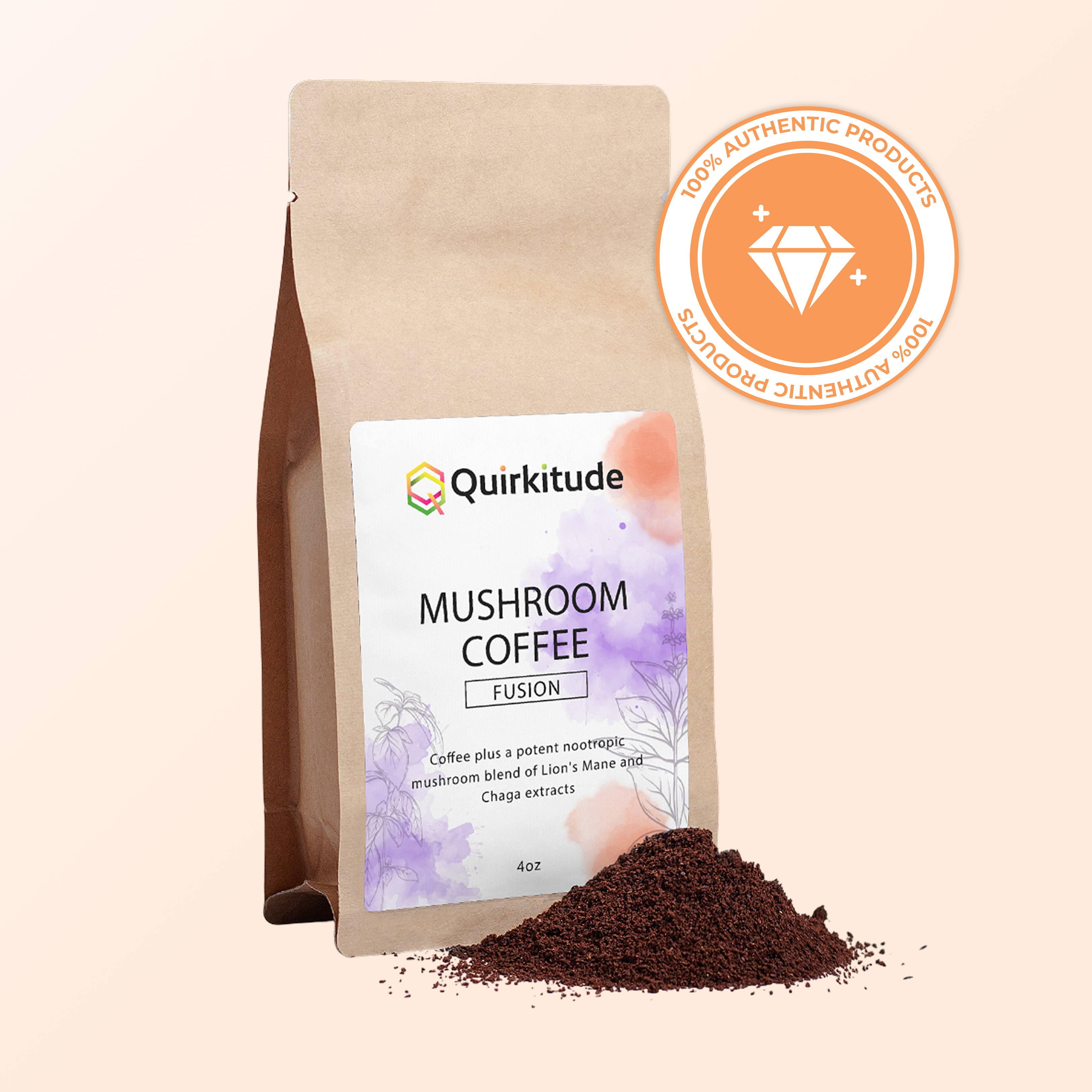 Cognitive Support Mushroom Coffee Fusion | Quirkitudes