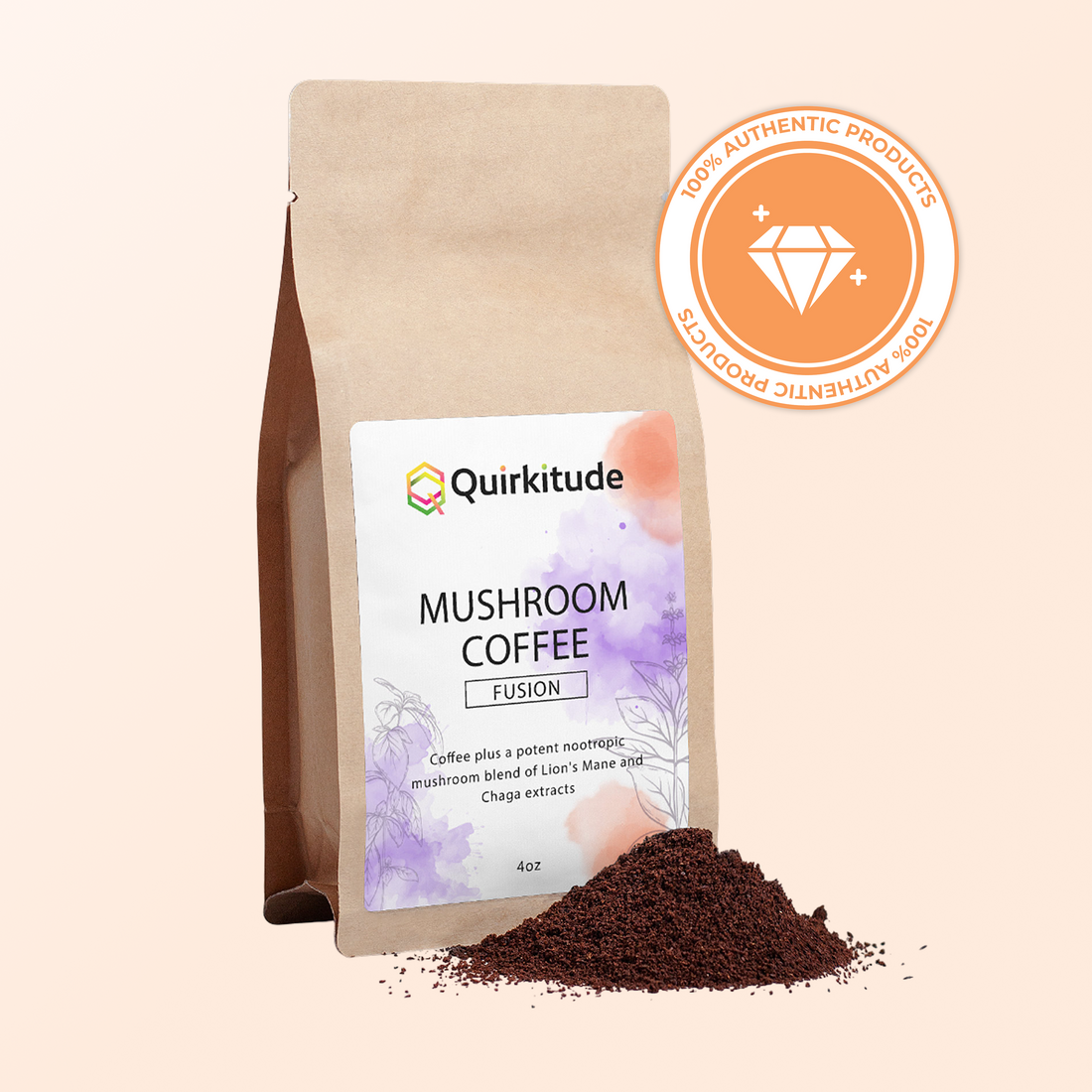 Cognitive Support Mushroom Coffee Fusion | Quirkitudes