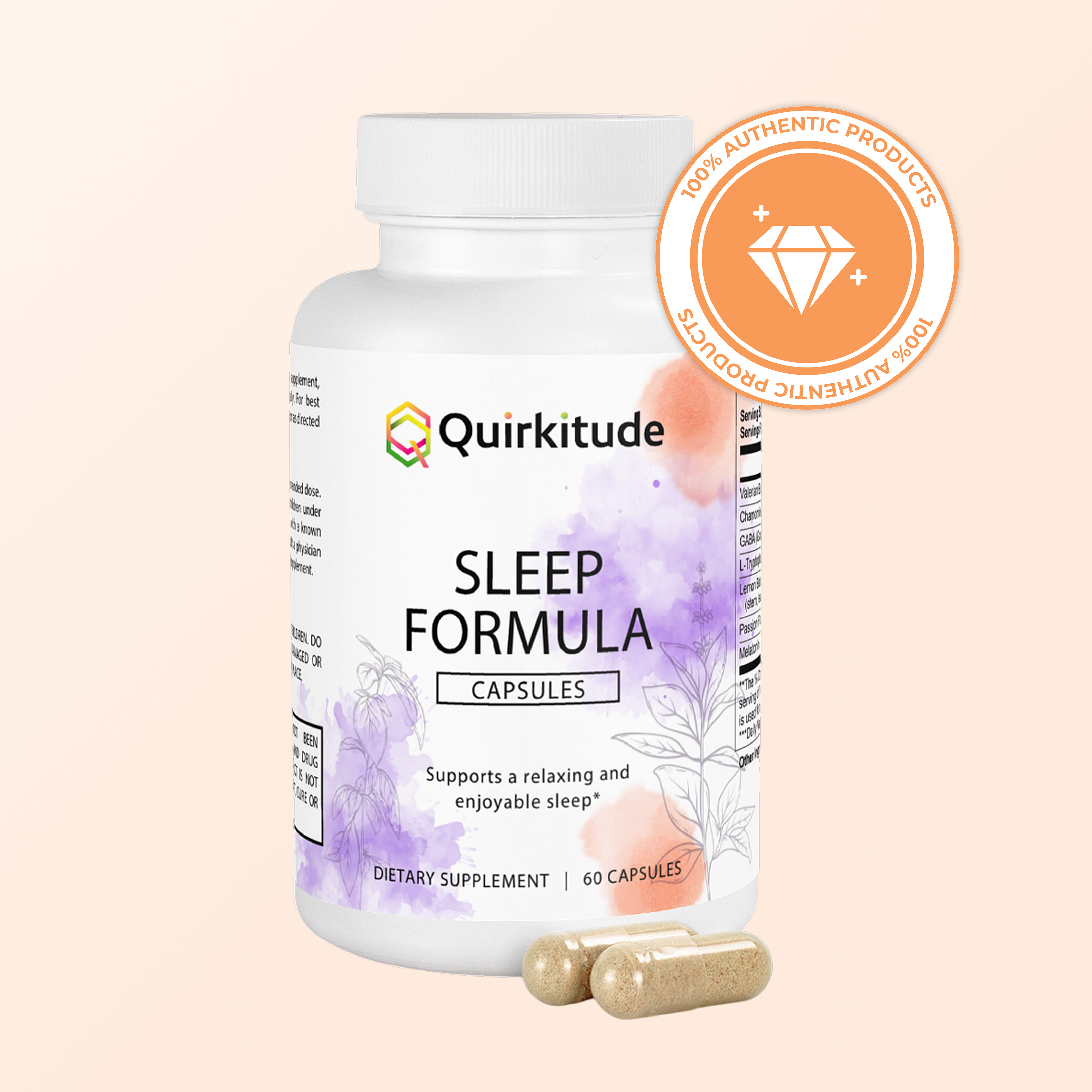 Herbal Sleep Support Supplement Capsules | Quirkitudes