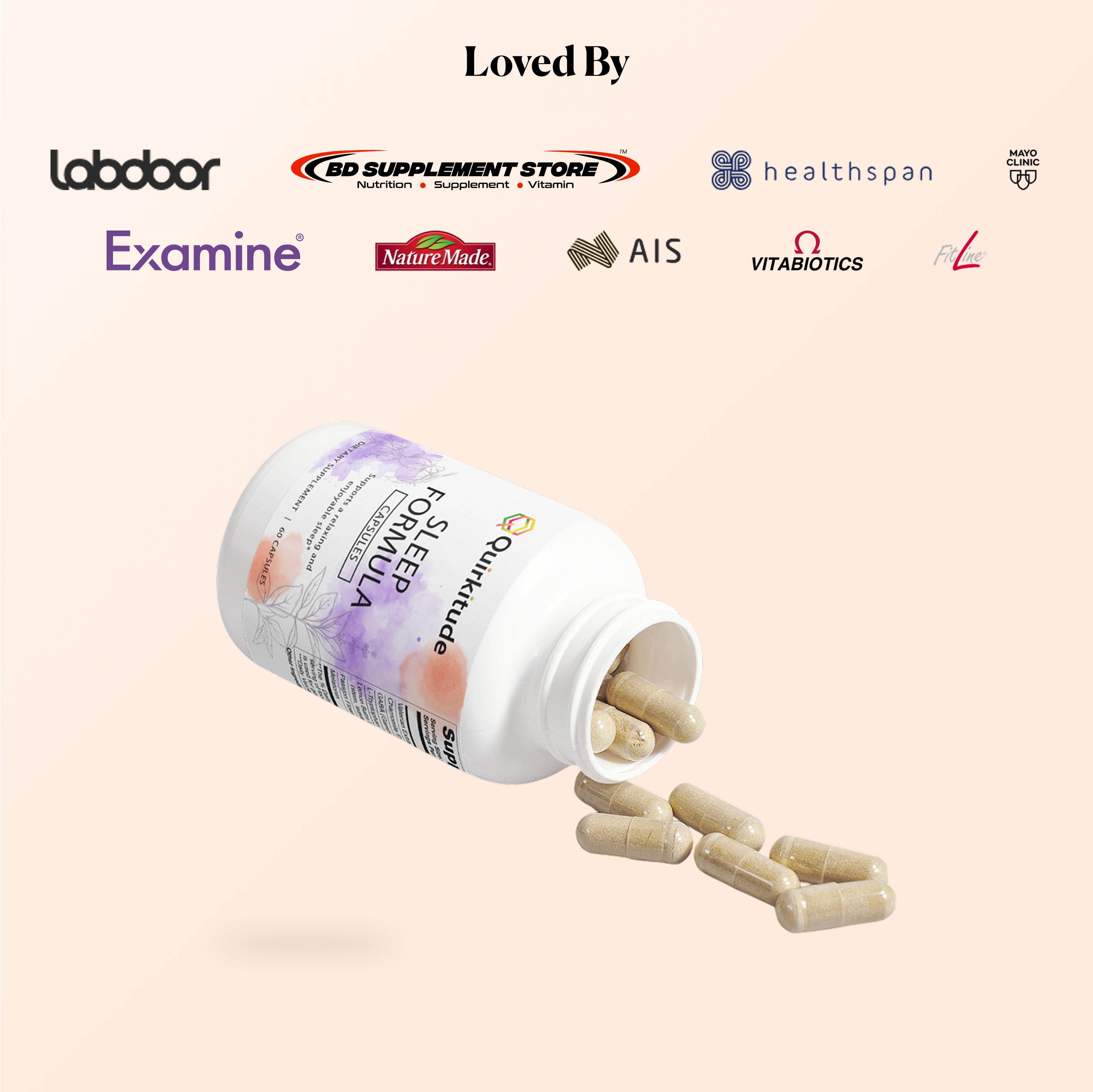 Herbal Sleep Support Supplement Capsules | Quirkitudes